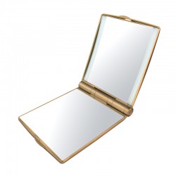 Oglinda Cosmetica Camry CR2162g pentru Poseta cu Iluminare LED, Marire 3x, Culoare Auriu